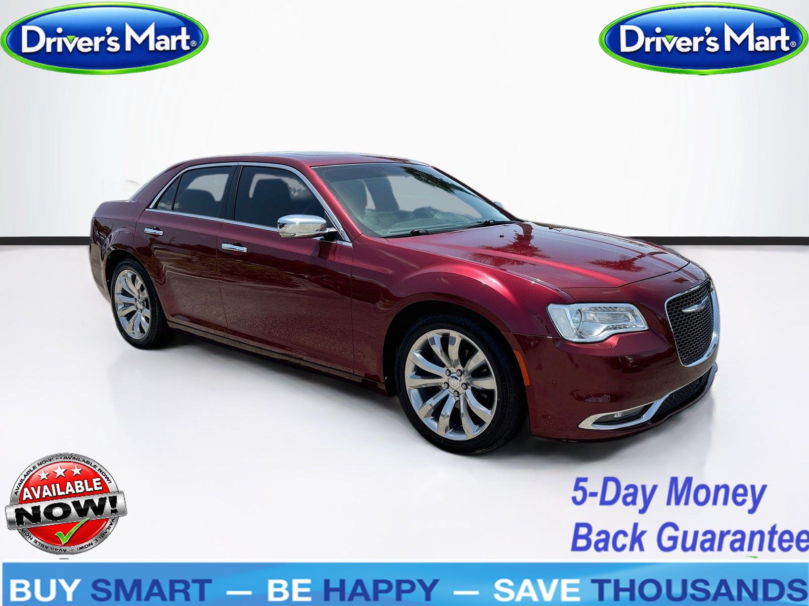 Velvet Red Pearlcoat 2018 Chrysler 300 Sedan Rear-Wheel Drive 8-Speed Automatic