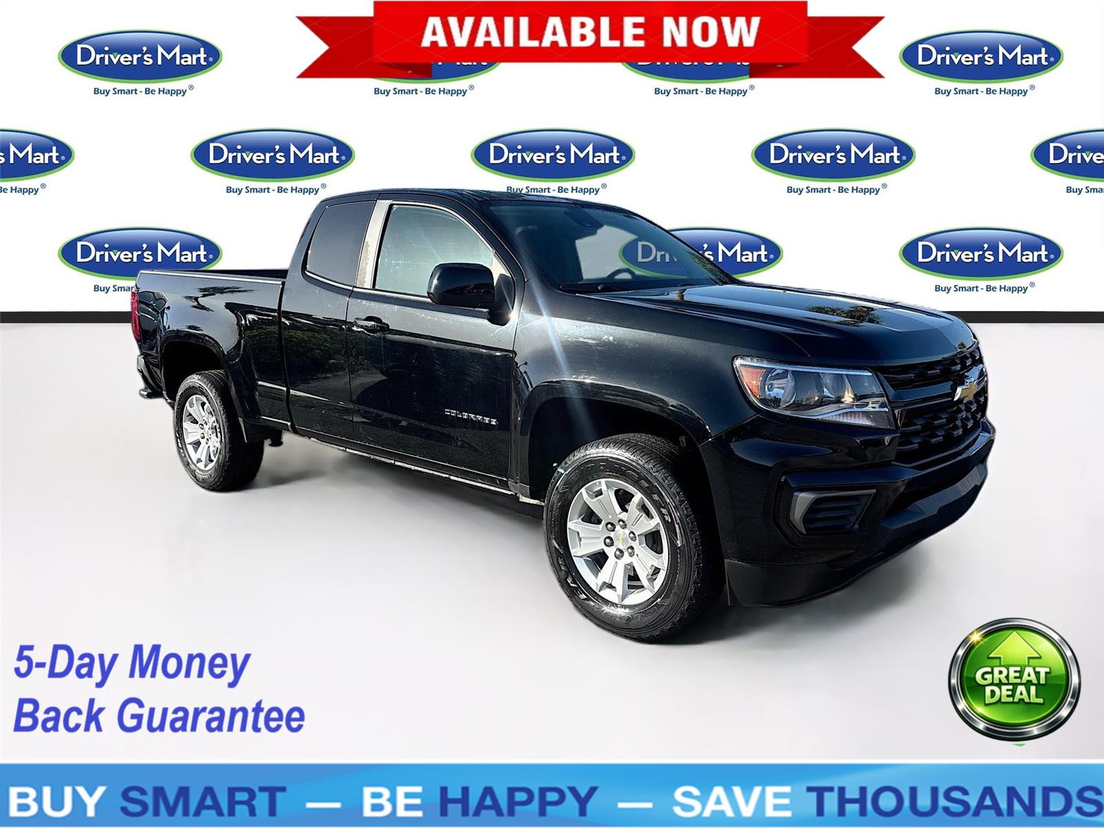Black 2022 Chevrolet Colorado Pickup Truck 4X2 6-Speed Automatic