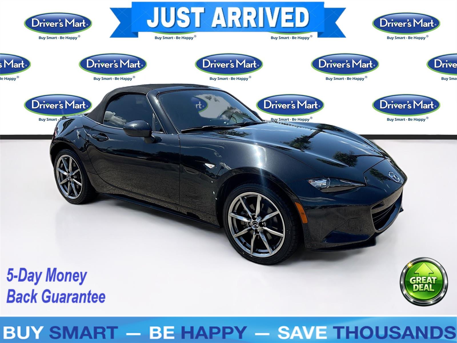 Jet Black Mica 2023 Mazda MX-5 Miata Convertible Rear-Wheel Drive Manual