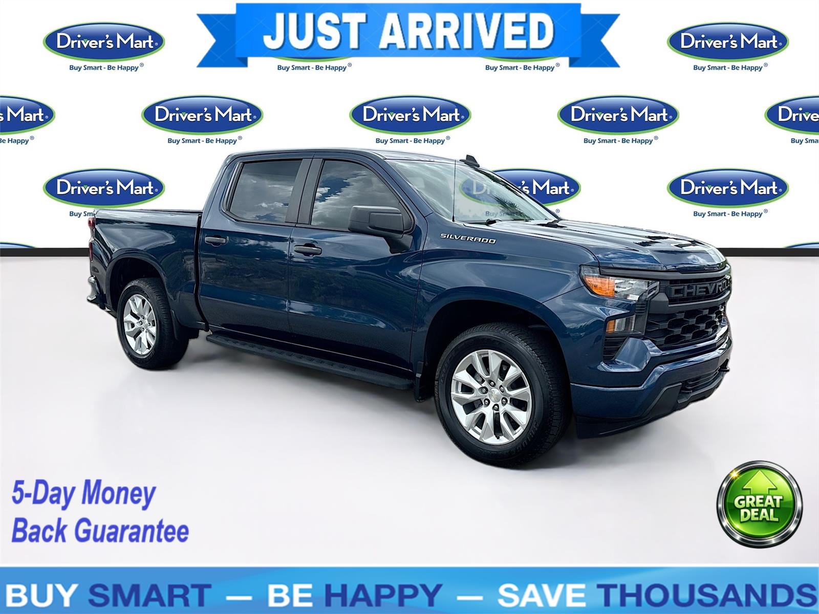 Northsky Blue Metallic 2022 Chevrolet Silverado 1500 Pickup Truck 4X2 8-Speed Automatic