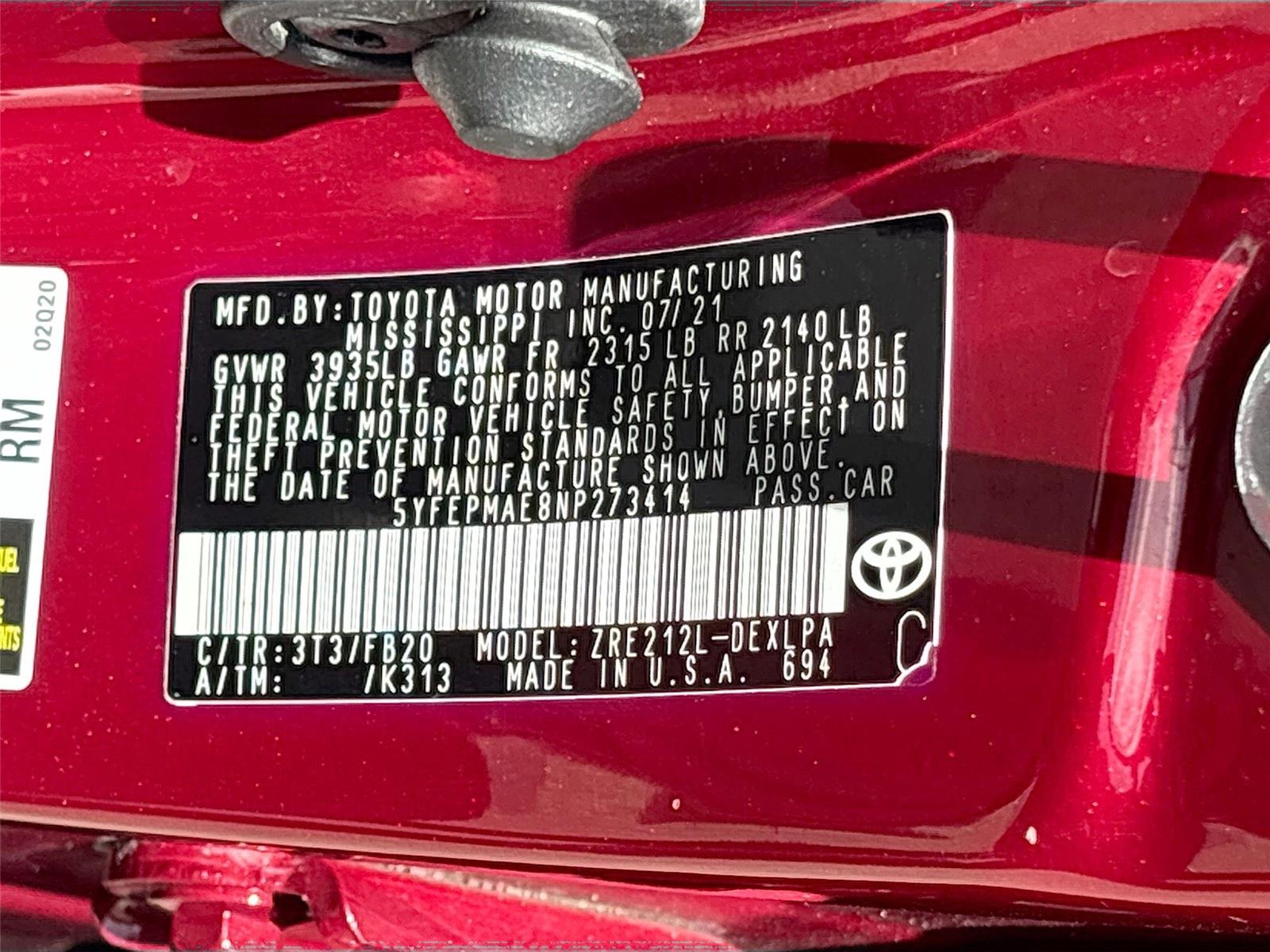 2022 Toyota Corolla LE