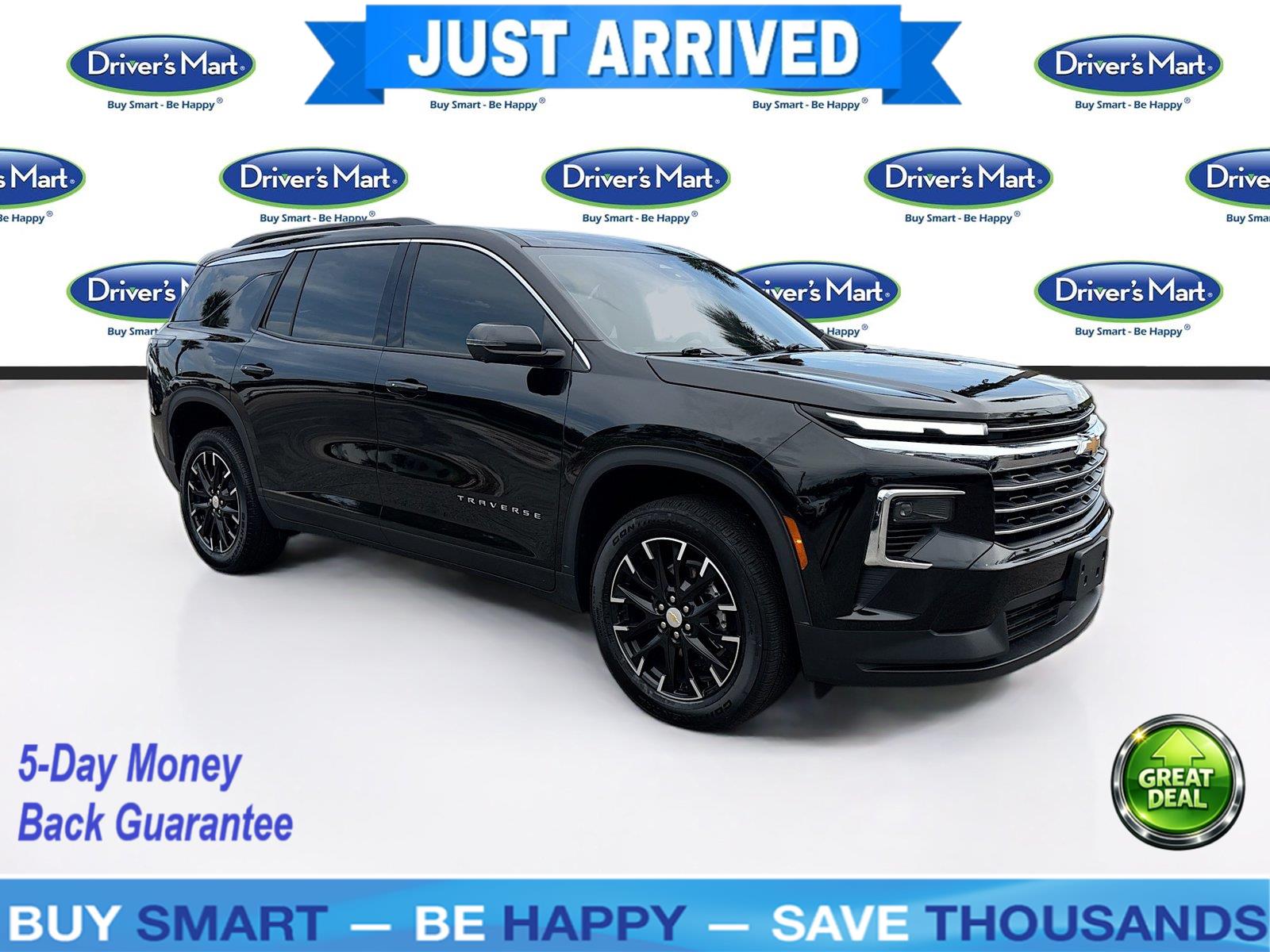 Mosaic Black Metallic 2025 Chevrolet Traverse SUV / Crossover Front-Wheel Drive 8-Speed Automatic