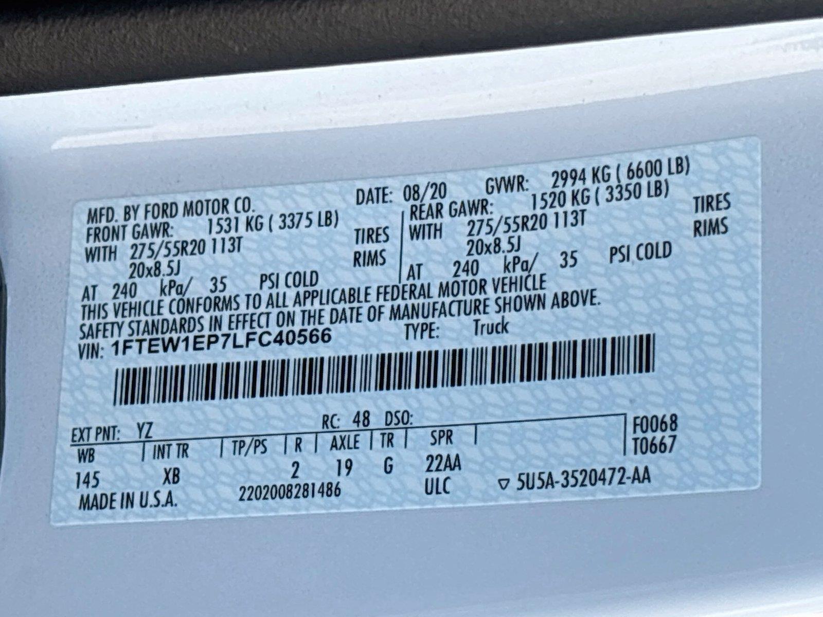 2020 Ford F-150 XLT