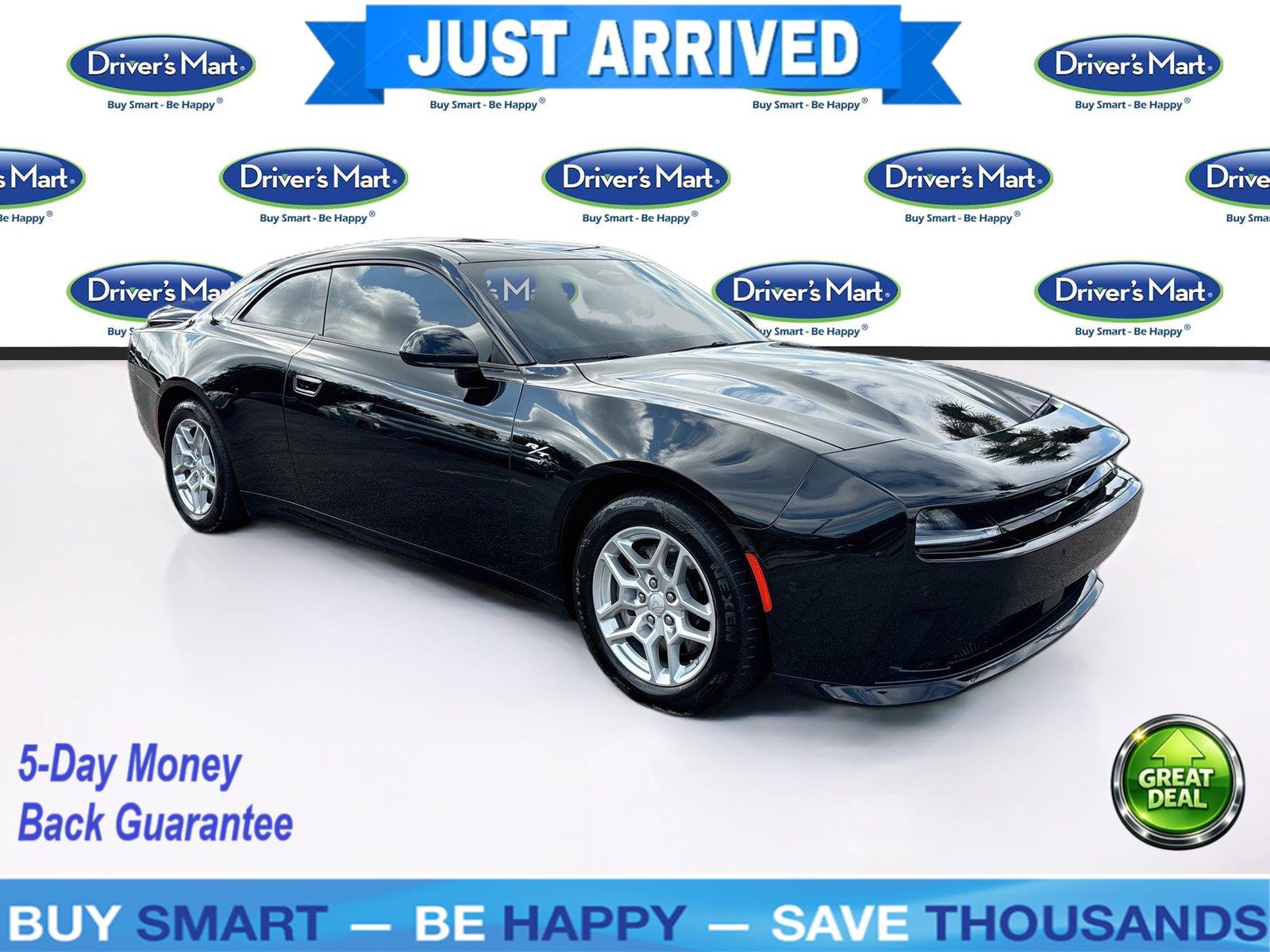 Diamond Black Crystal Pearlcoat 2025 Dodge Charger Daytona Coupe All-Wheel Drive 1-Speed Automatic