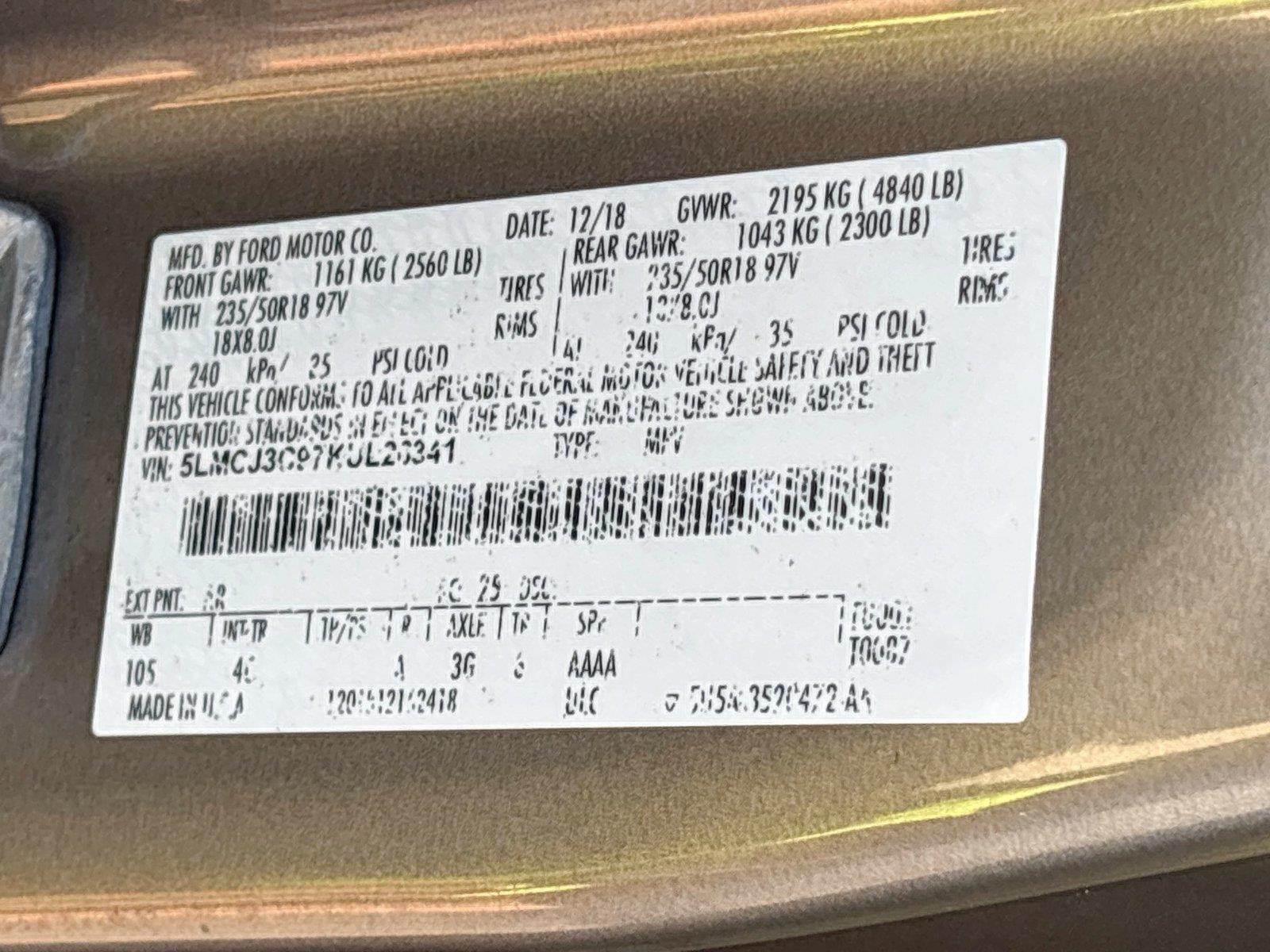 2019 Lincoln MKC Reserve