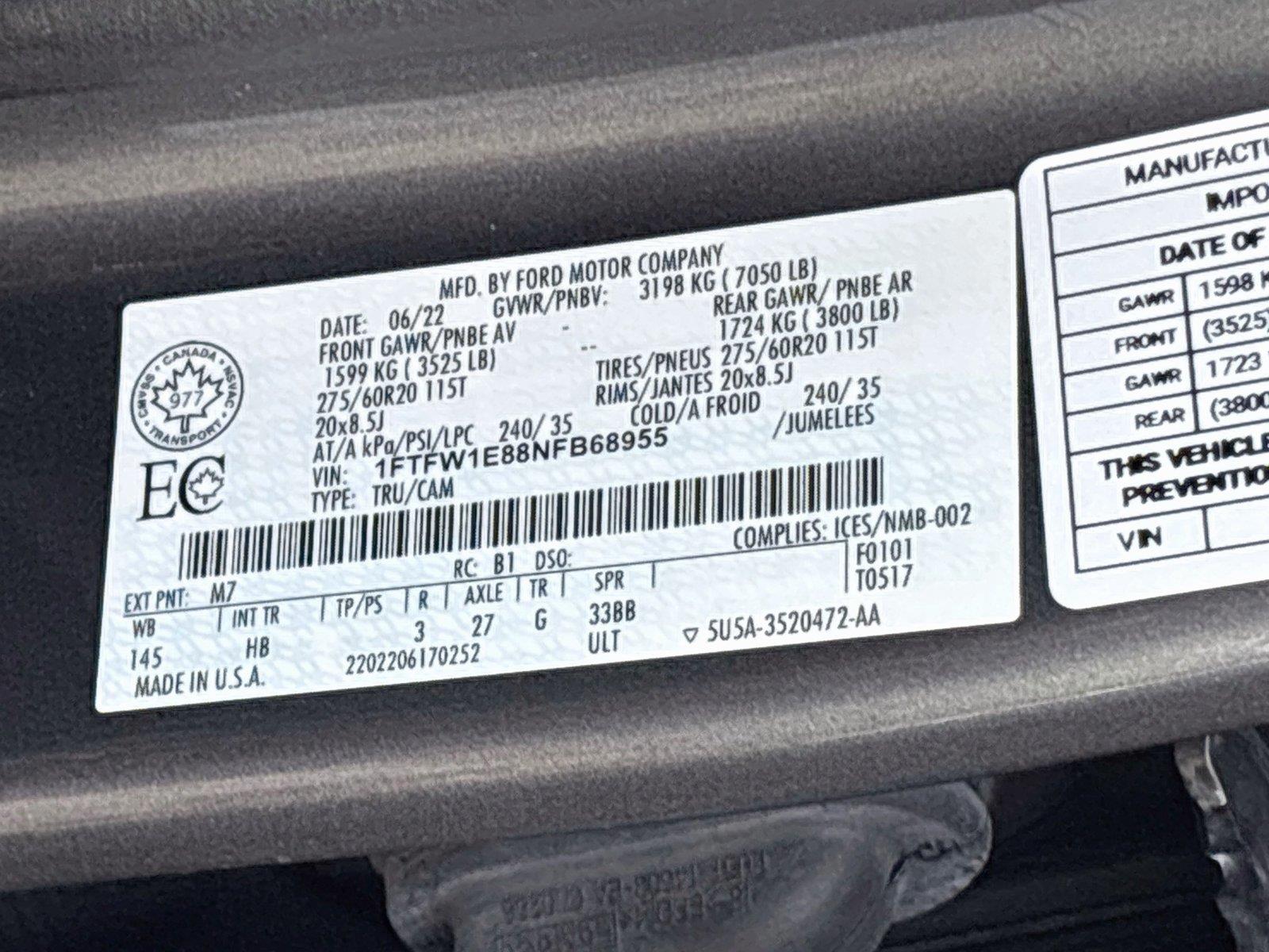 2022 Ford F-150 LARIAT