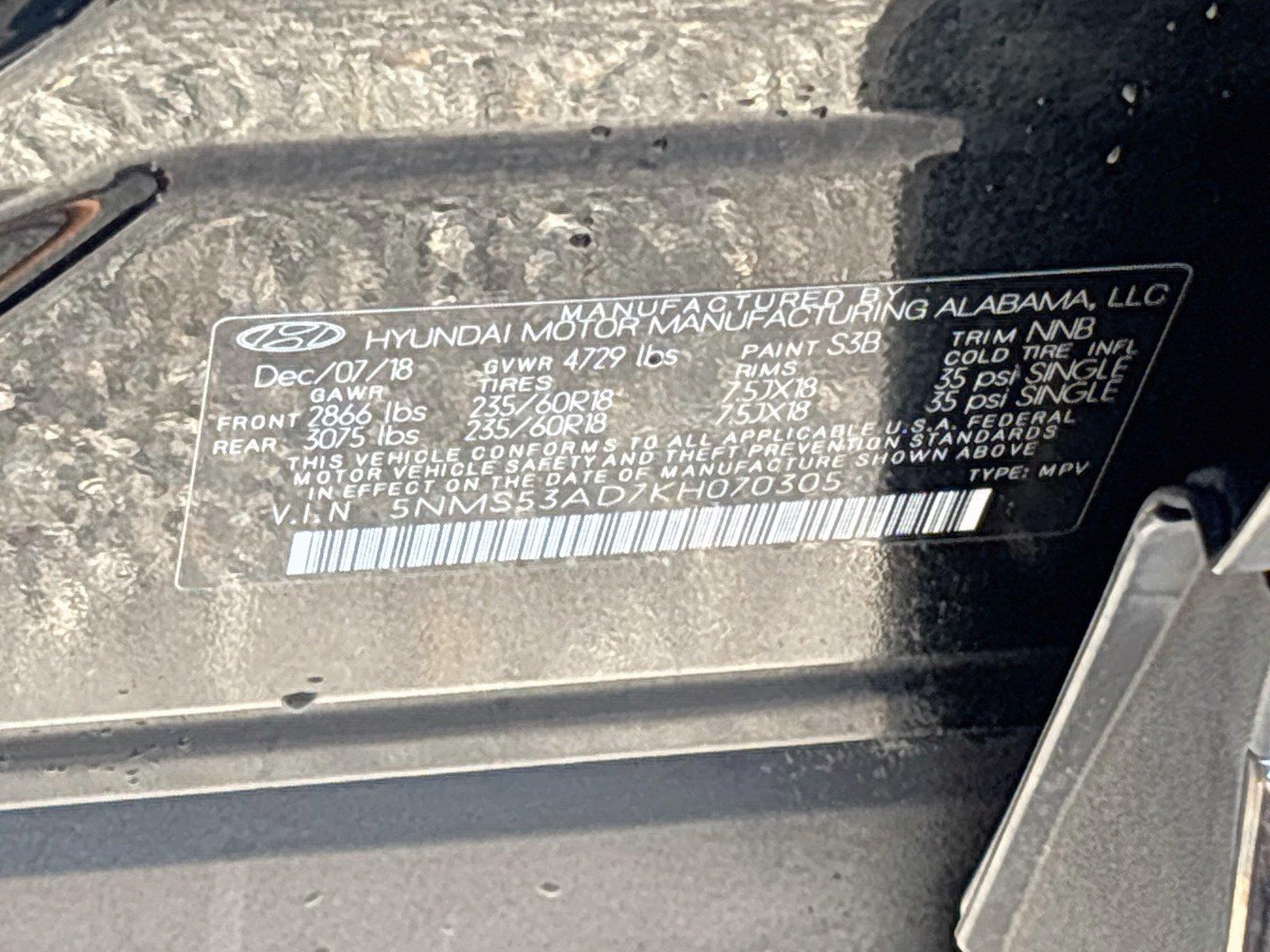 2019 Hyundai Santa Fe Ultimate