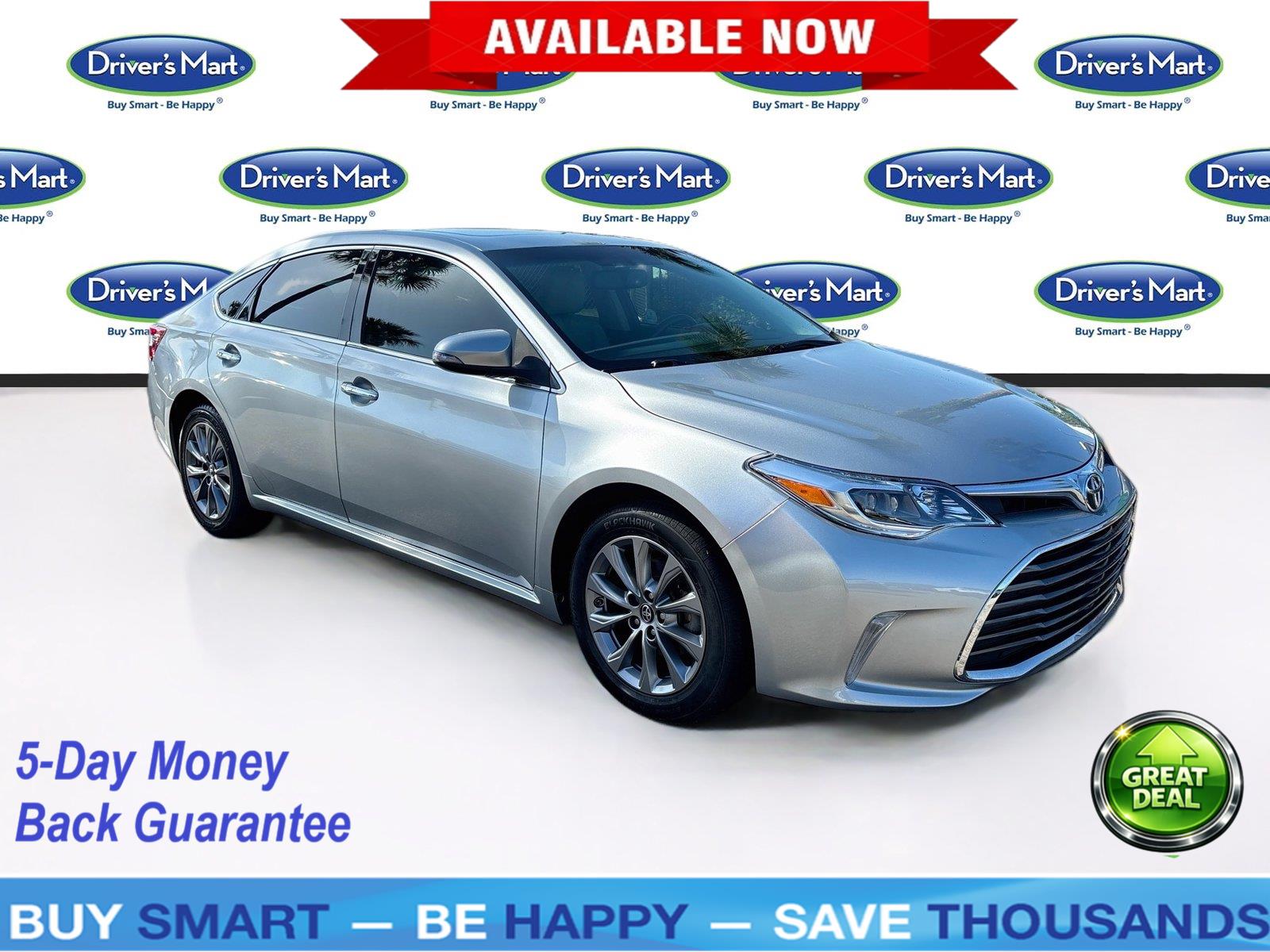 Celestial Silver Metallic 2016 Toyota Avalon Sedan Front-Wheel Drive 6-Speed Automatic
