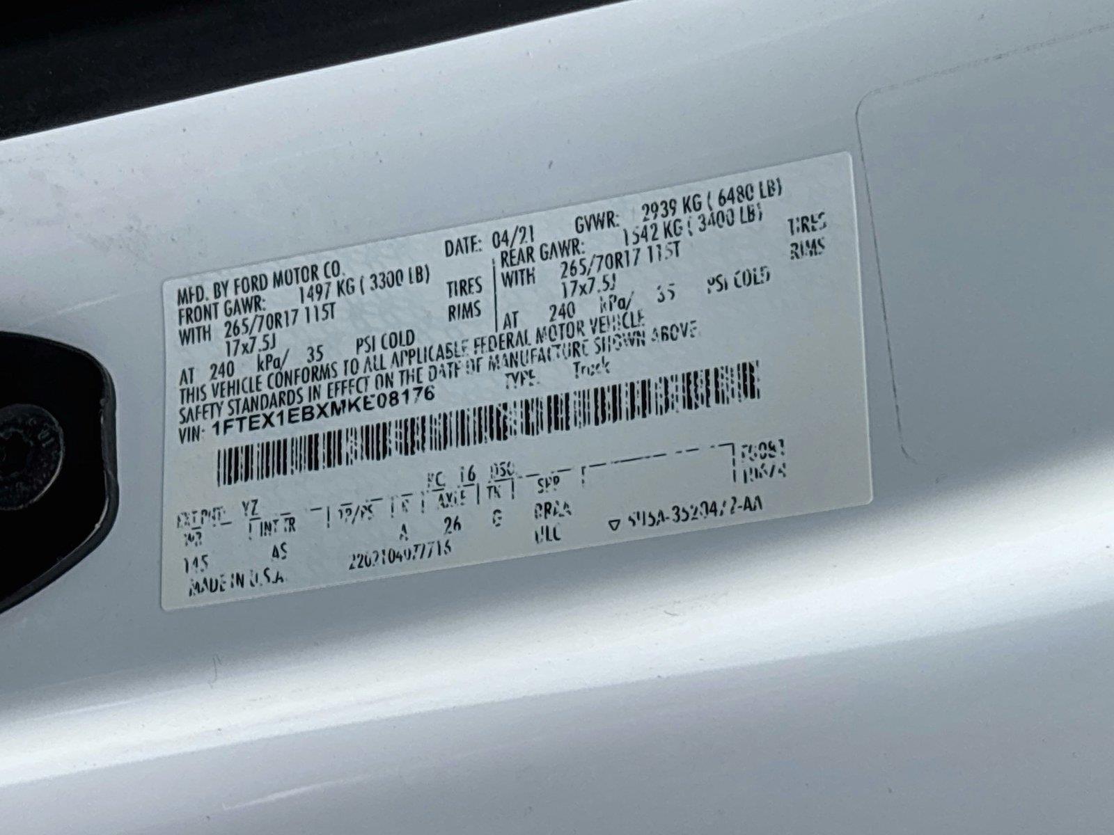 2021 Ford F-150 XL