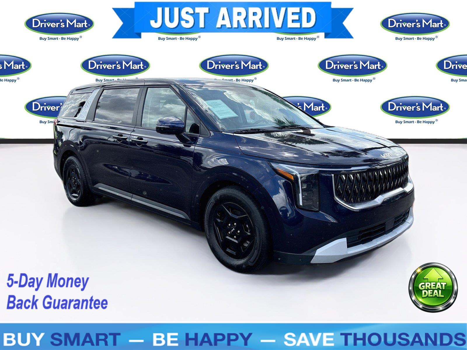 Deep Chroma Blue 2025 Kia Carnival Minivan Front-Wheel Drive 8-Speed Automatic