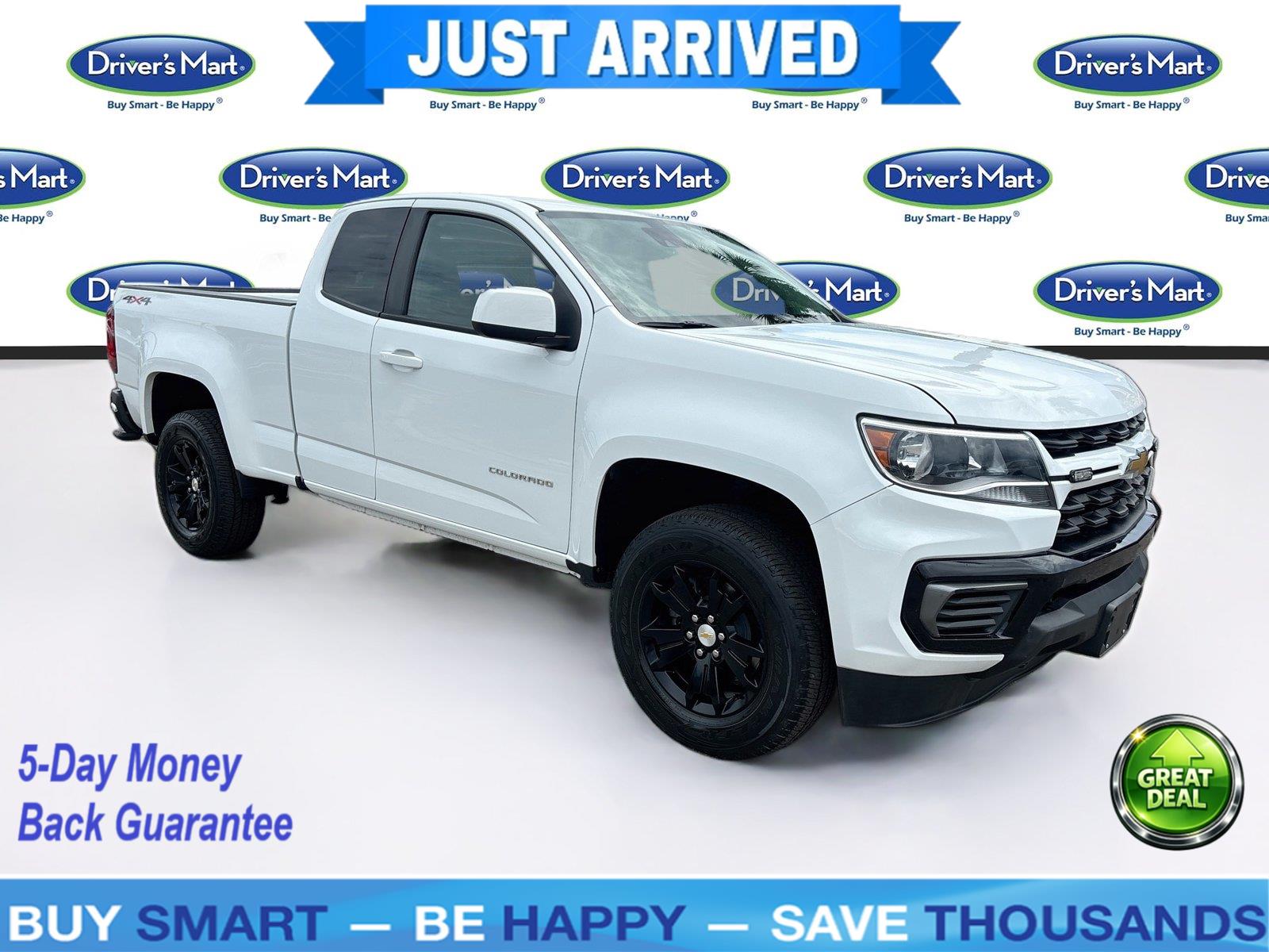 Summit White 2022 Chevrolet Colorado Pickup Truck Four-Wheel Drive 6-Speed Automatic