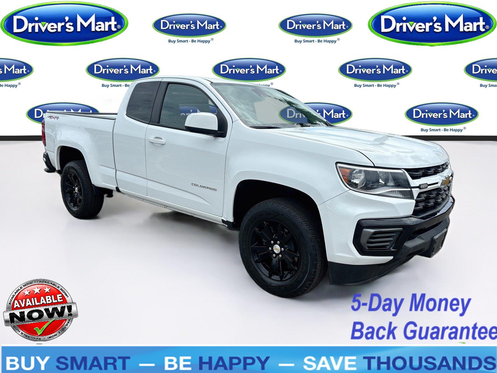 Summit White 2022 Chevrolet Colorado Pickup Truck Four-Wheel Drive 6-Speed Automatic