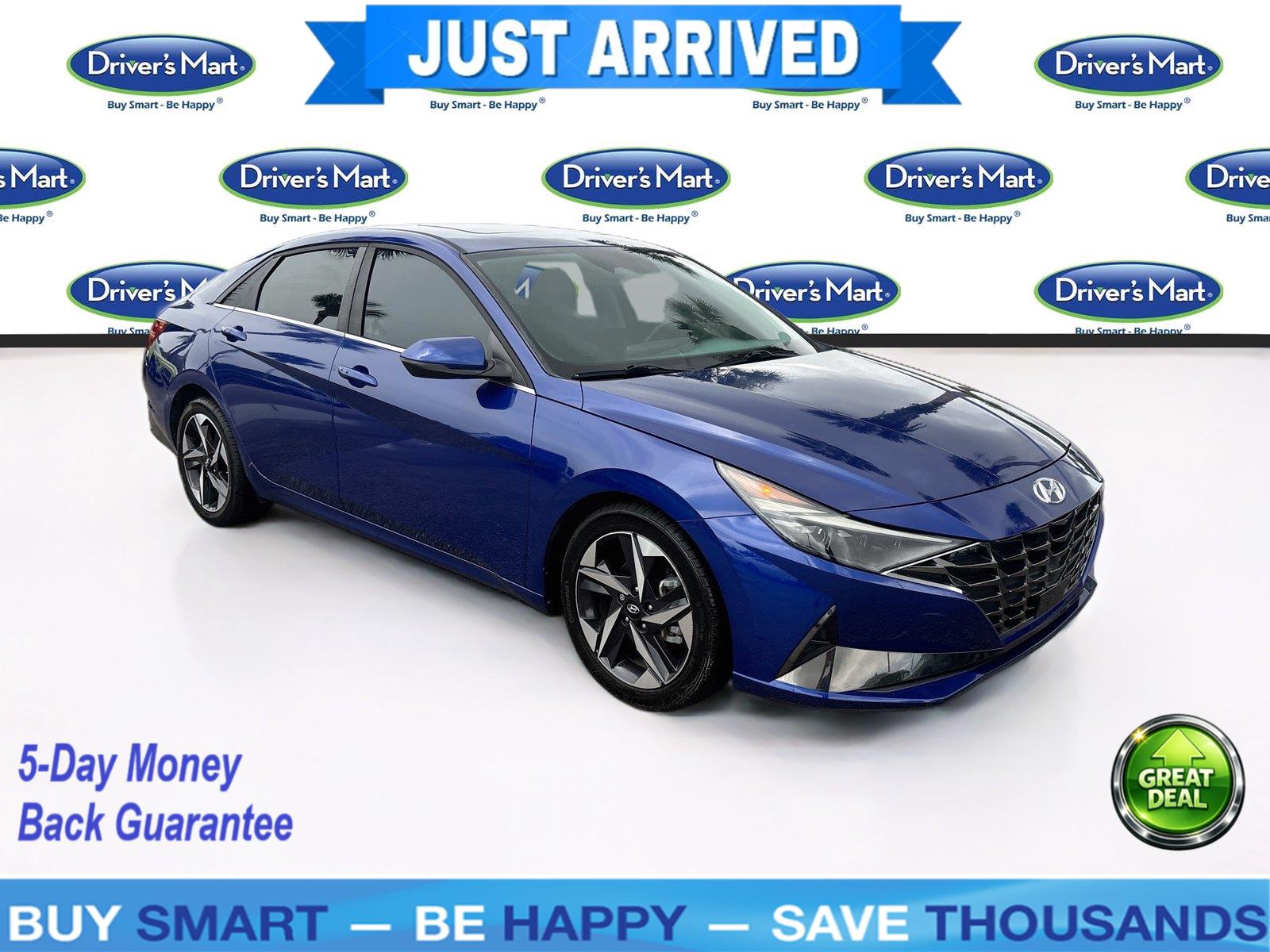 Blue 2021 Hyundai Elantra Sedan Front-Wheel Drive Automatic