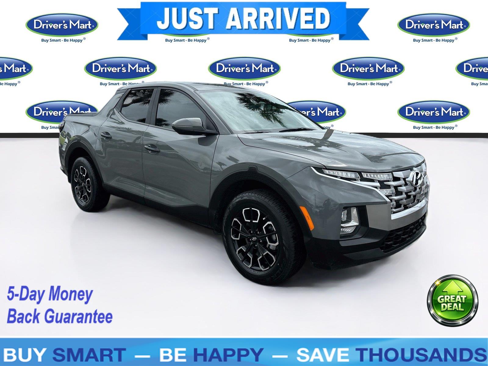 Hampton Gray 2022 Hyundai Santa Cruz Pickup Truck Front-Wheel Drive Automatic