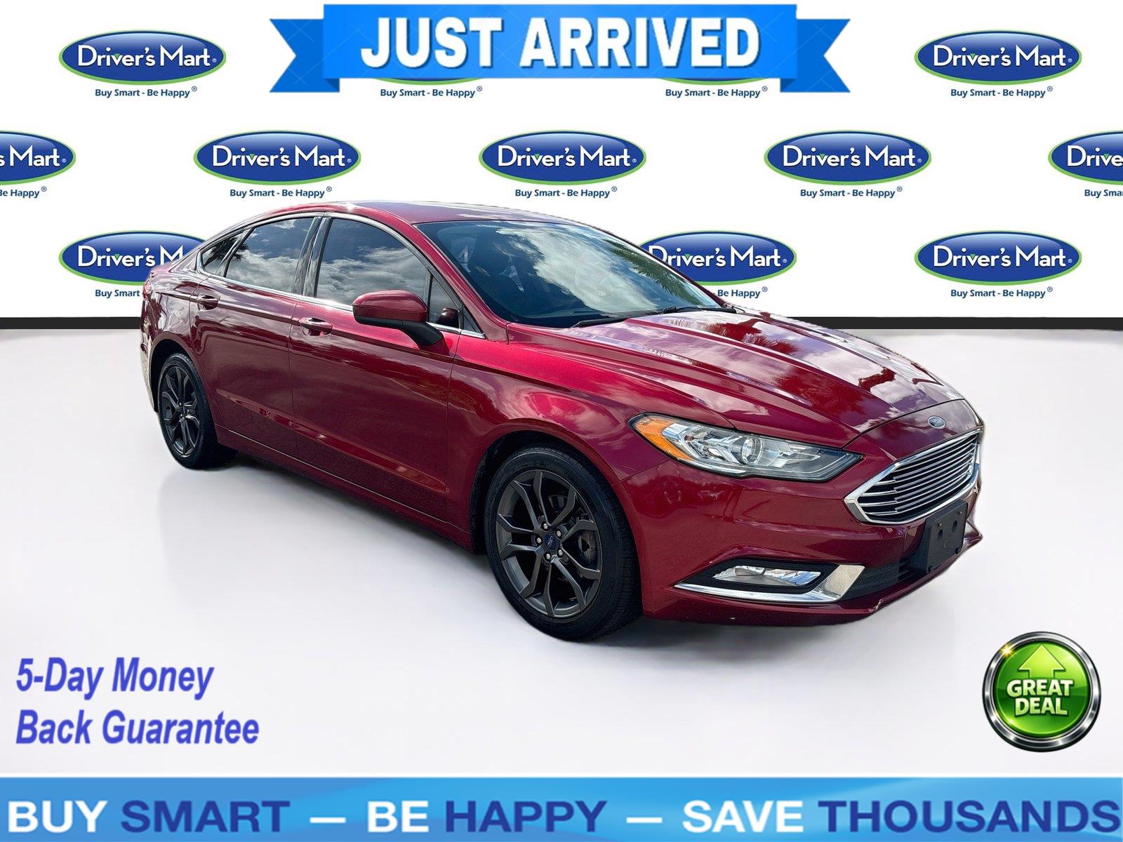 Ruby Red Metallic Tinted Clearcoat 2018 Ford Fusion Sedan Front-Wheel Drive 6-Speed Automatic