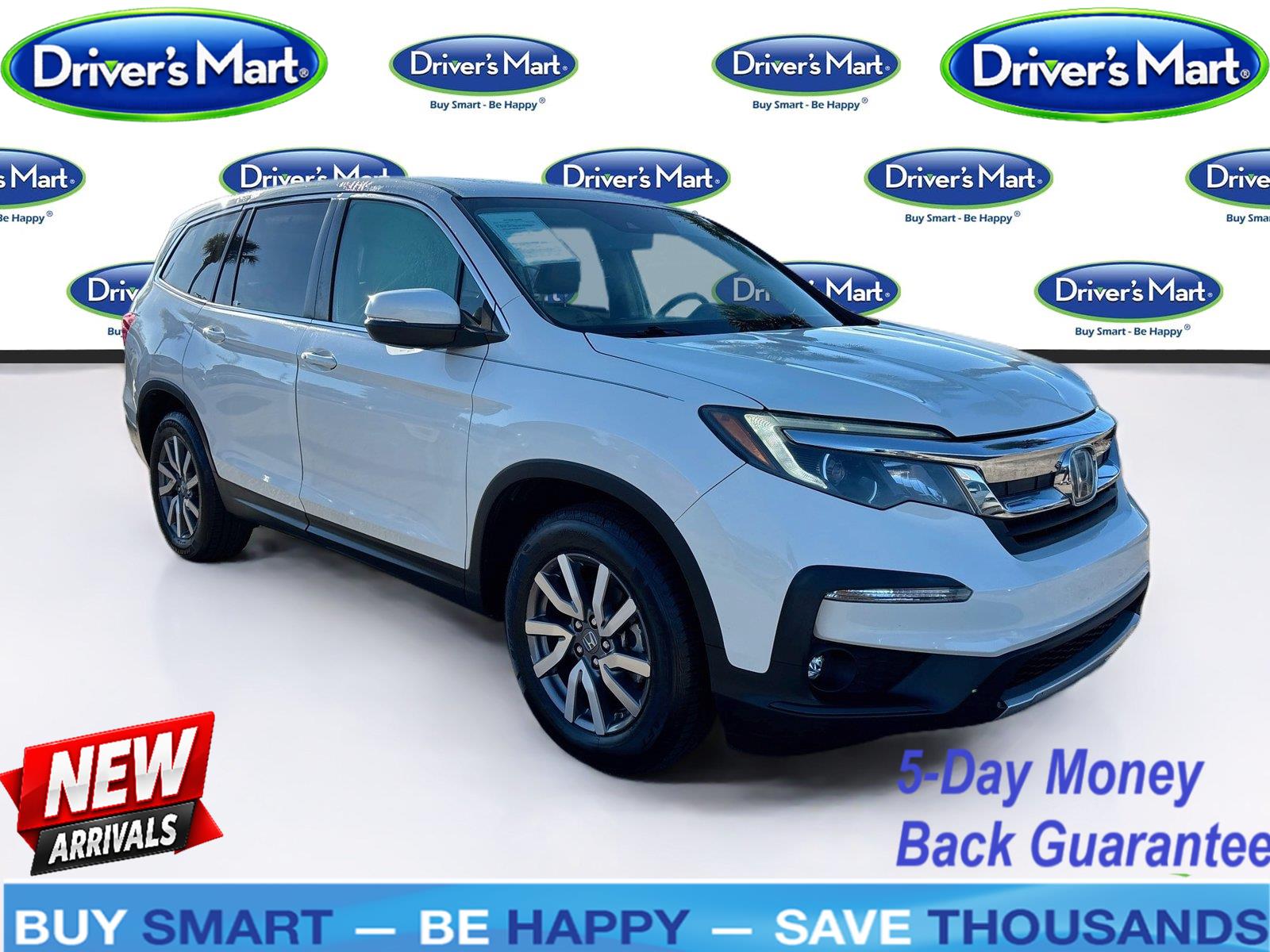 White Diamond Pearl 2019 Honda Pilot SUV / Crossover Front-Wheel Drive Automatic