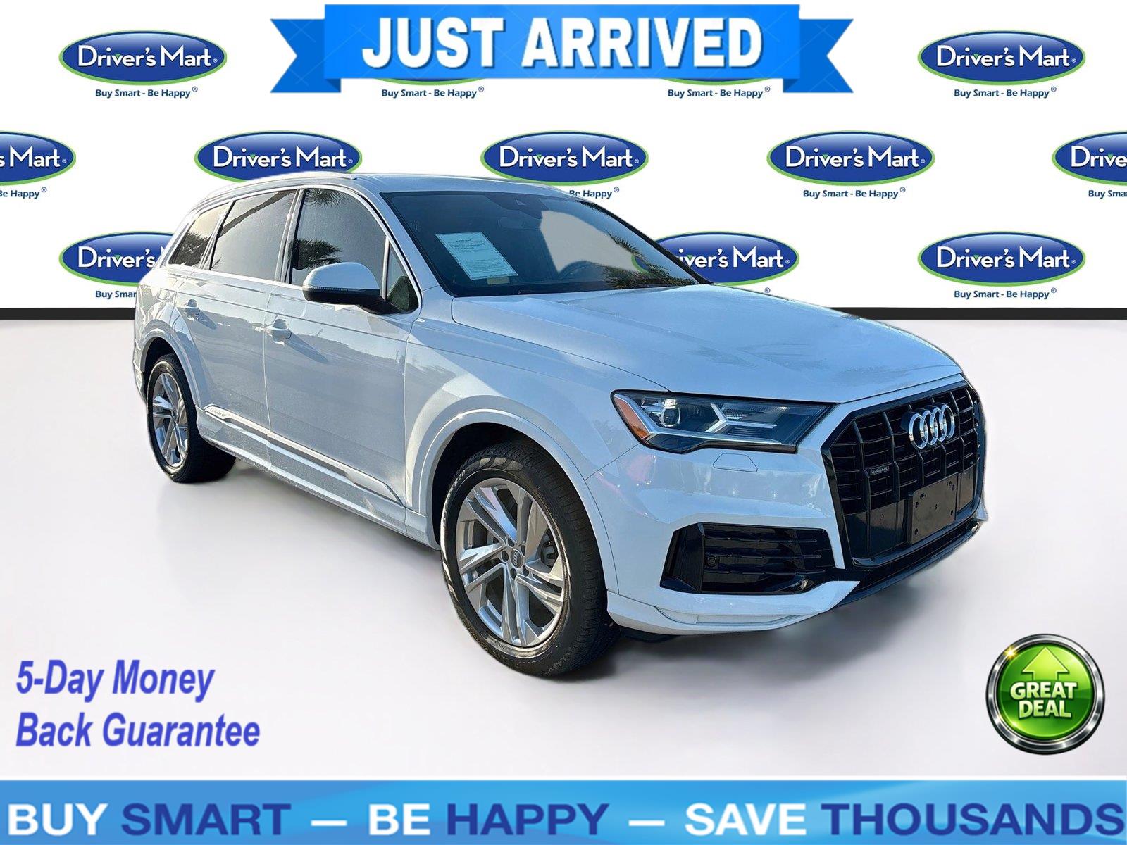 Carrara White 2020 Audi Q7 SUV / Crossover All-Wheel Drive Automatic