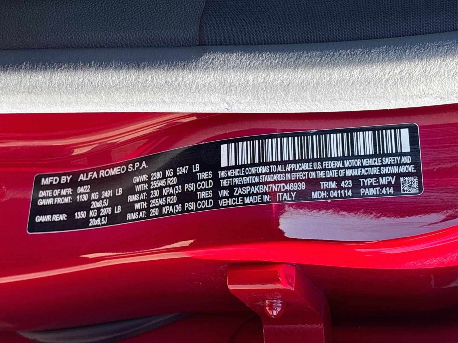 2022 Alfa Romeo Stelvio Veloce