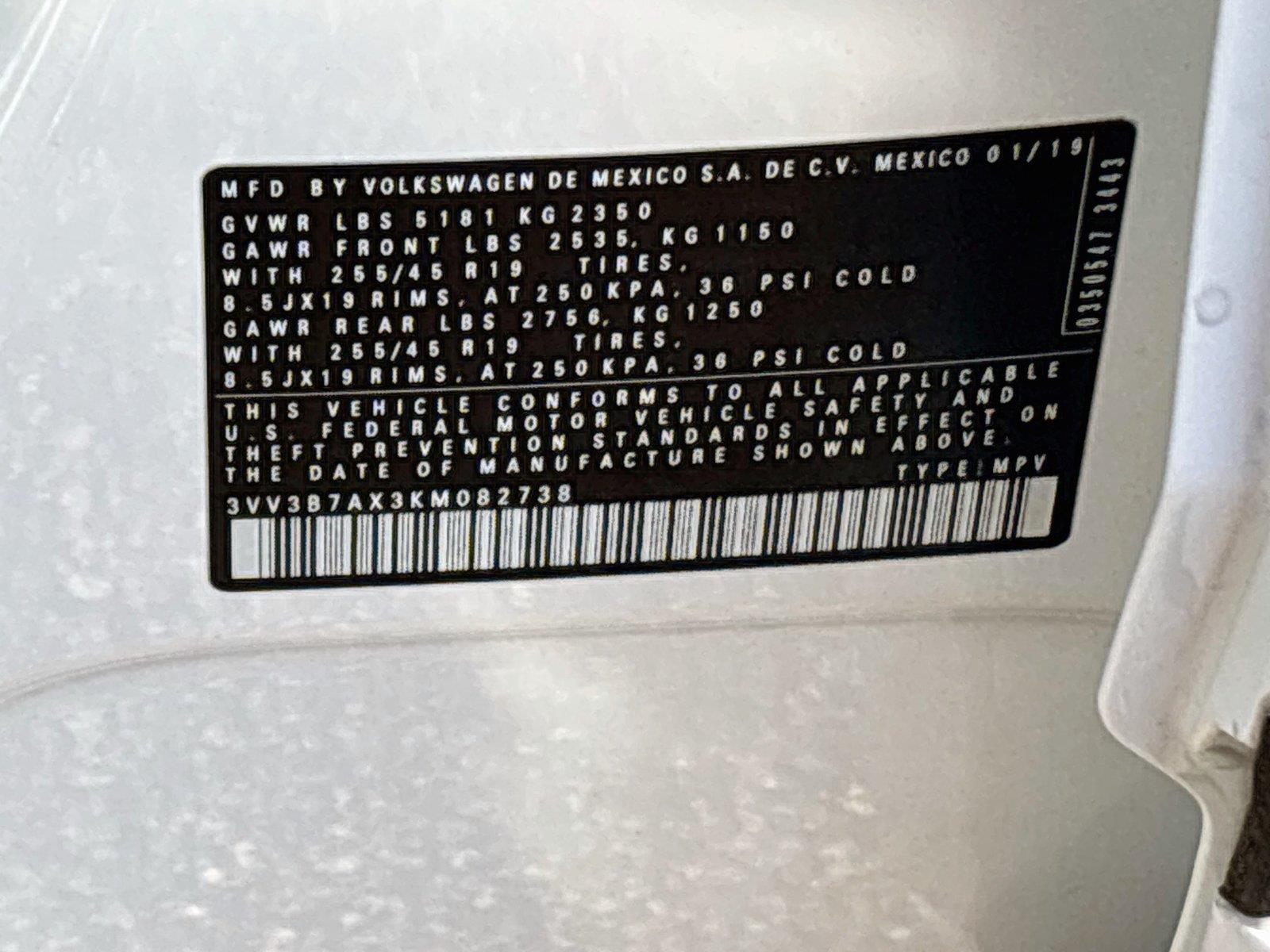 2019 Volkswagen Tiguan SEL