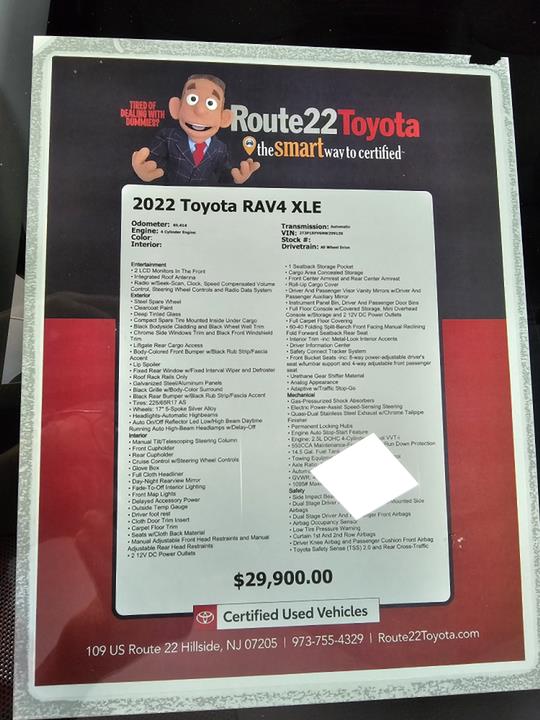 2022 Toyota RAV4 XLE 40