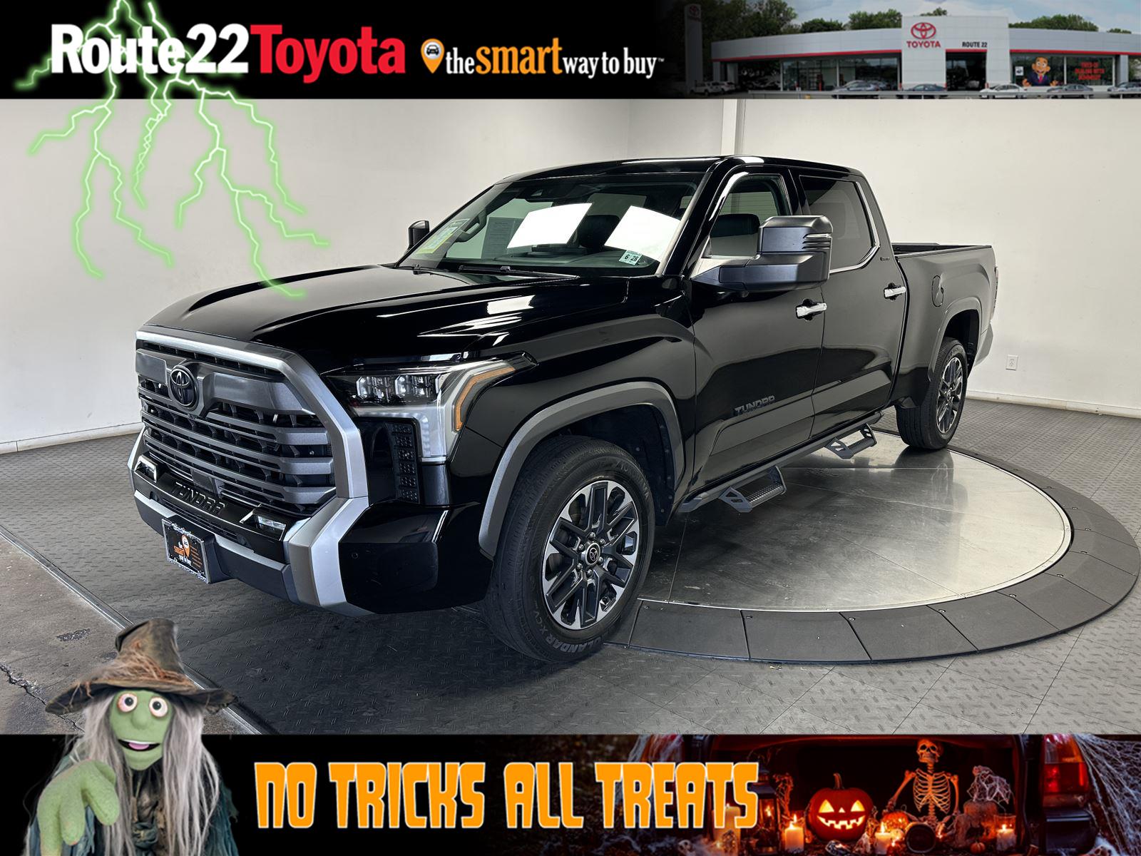 Midnight Black Metallic 2023 Toyota Tundra Pickup Truck Four-Wheel Drive Automatic