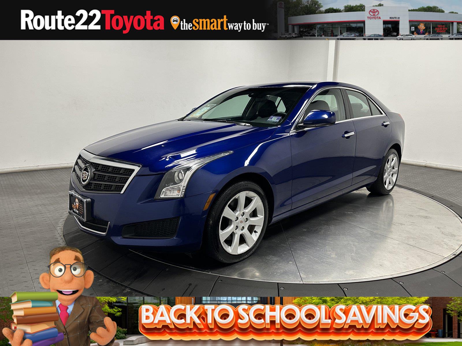 Opulent Blue Metallic 2013 Cadillac ATS Sedan All-Wheel Drive 6-Speed Automatic