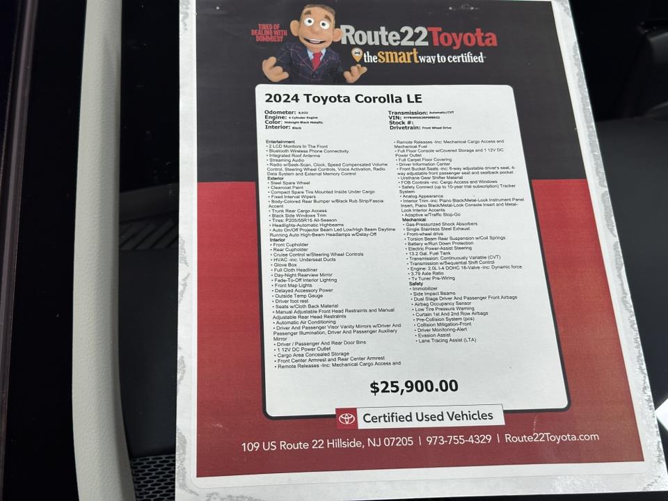 2024 Toyota Corolla LE 39