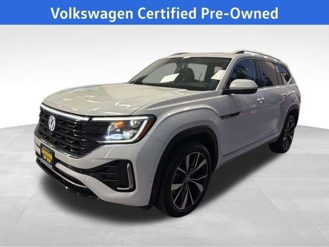 Opal White Pearl 2024 Volkswagen Atlas SEL Premium R-Line 4Motion AWD SUV / Crossover All-Wheel Drive Automatic