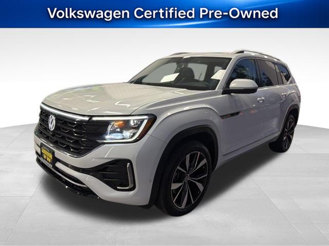 Opal White Pearl 2024 Volkswagen Atlas SEL Premium R-Line 4Motion AWD SUV / Crossover All-Wheel Drive Automatic