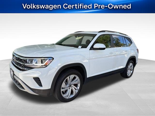 Pure White 2023 Volkswagen Atlas SUV / Crossover All-Wheel Drive Automatic