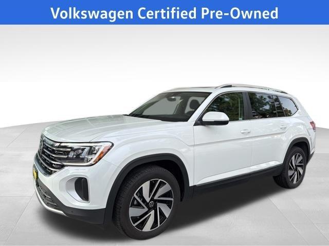 Opal White Pearl 2025 Volkswagen Atlas SEL 4Motion SUV / Crossover All-Wheel Drive Automatic