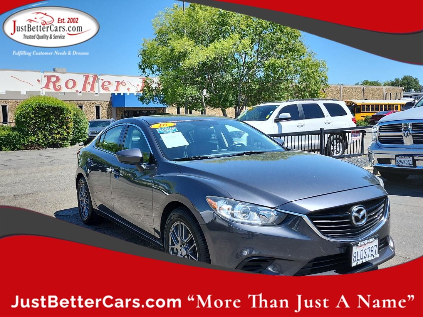 Meteor Gray Mica 2016 Mazda MAZDA6 i Touring Sedan Front-Wheel Drive Automatic