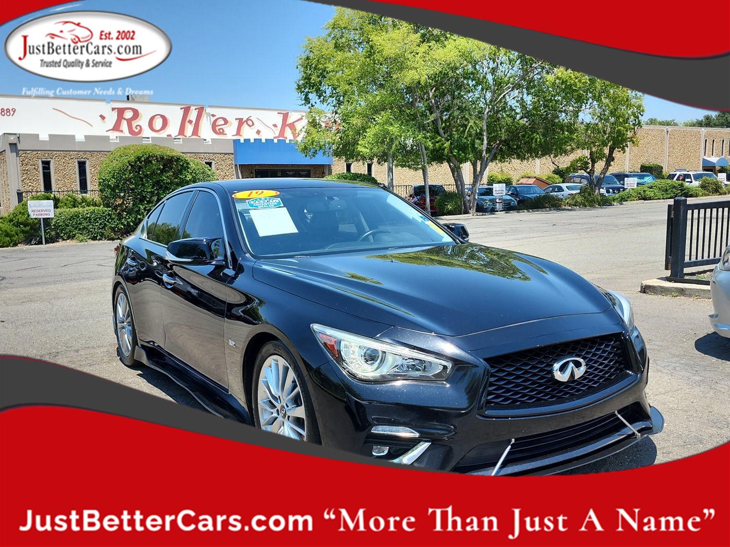 Black Obsidian 2019 INFINITI Q50 Sedan Rear-Wheel Drive Automatic