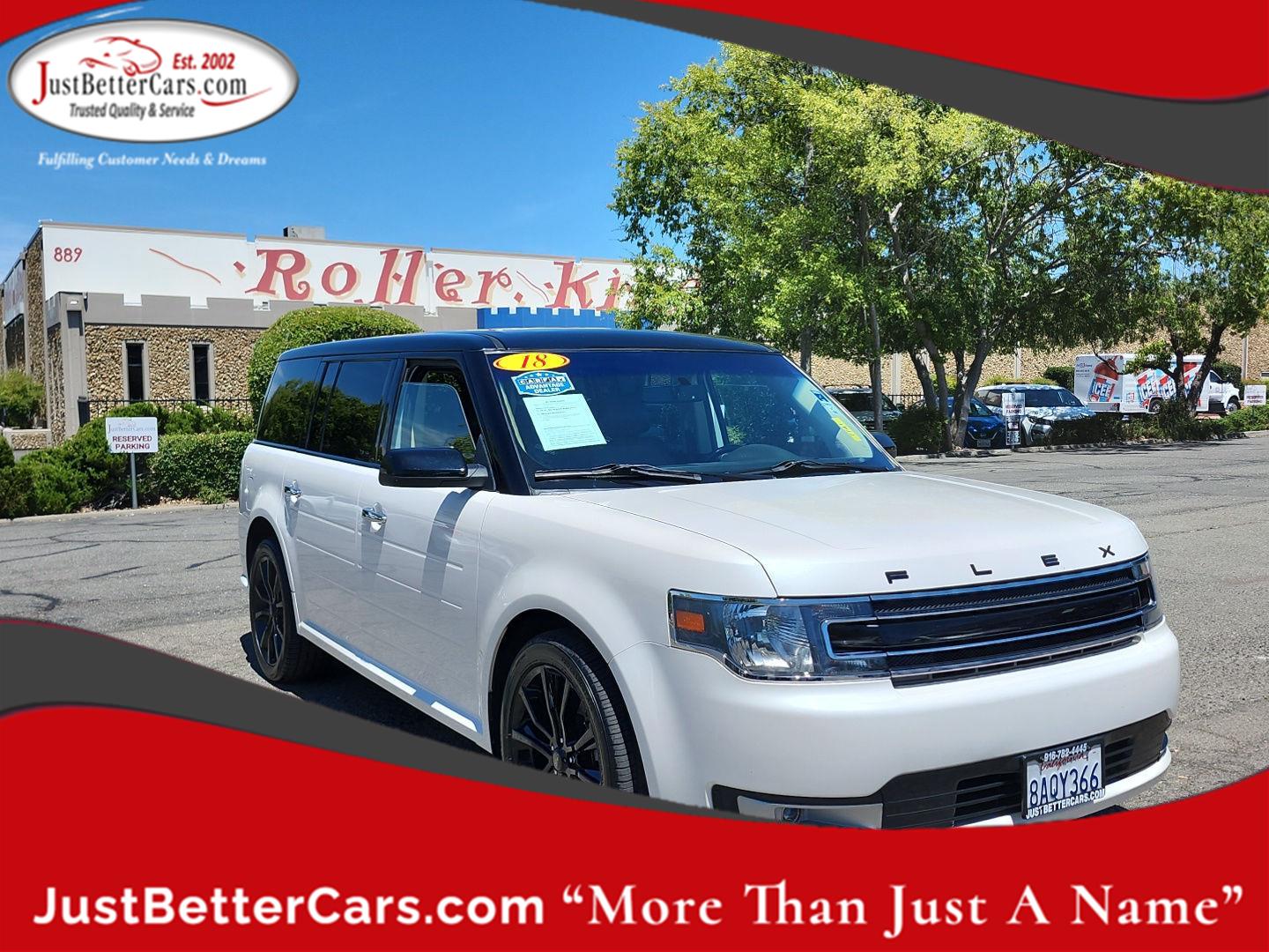White Platinum Metallic Tri-Coat 2018 Ford Flex SUV / Crossover Front-Wheel Drive 6-Speed Automatic