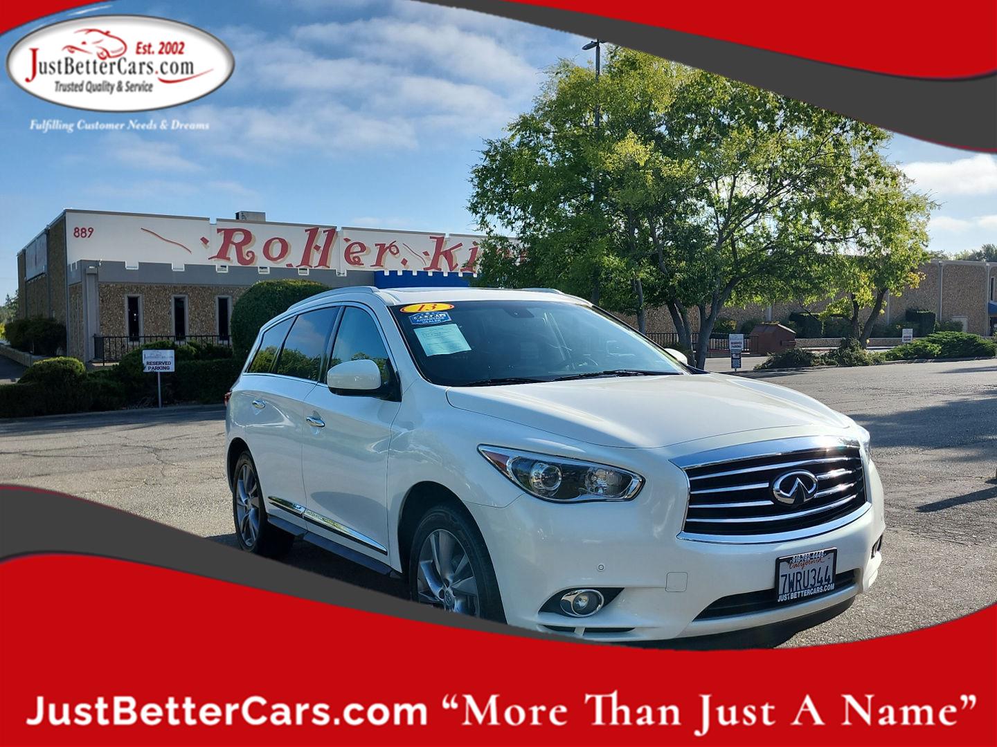 Moonlight White 2013 INFINITI JX35 SUV / Crossover Front-Wheel Drive Continuously Variable Transmission
