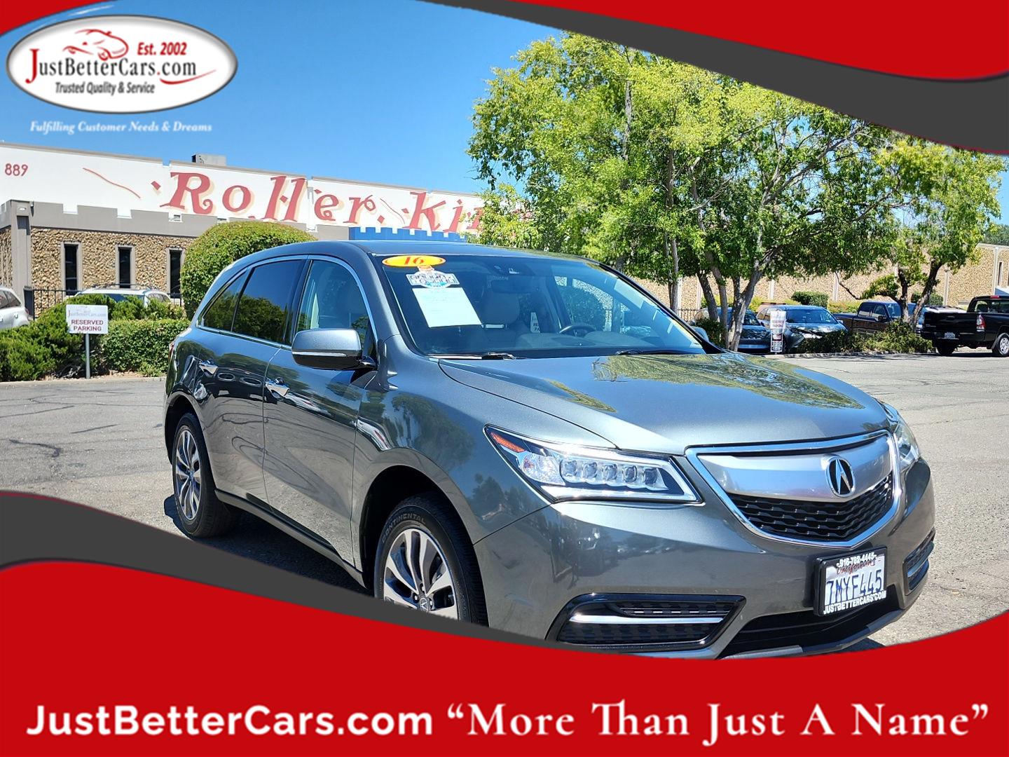 Gray (Graphite Luster Metallic) 2016 Acura MDX SUV / Crossover All-Wheel Drive 9-Speed Automatic