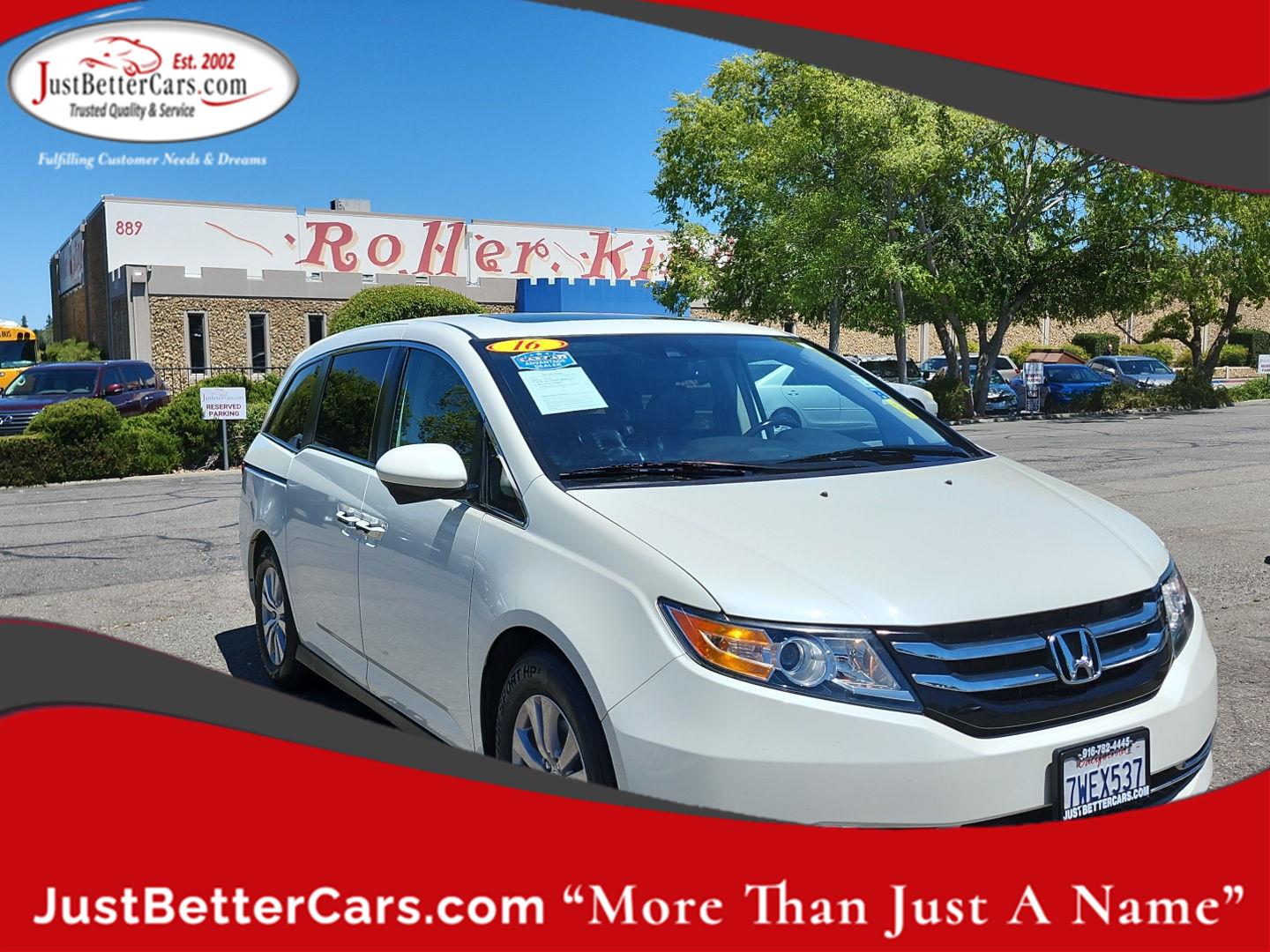 White Diamond Pearl 2016 Honda Odyssey Minivan Front-Wheel Drive Automatic