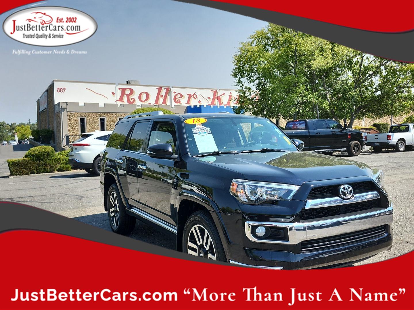 Midnight Black Metallic 2018 Toyota 4Runner SUV / Crossover All-Wheel Drive Automatic