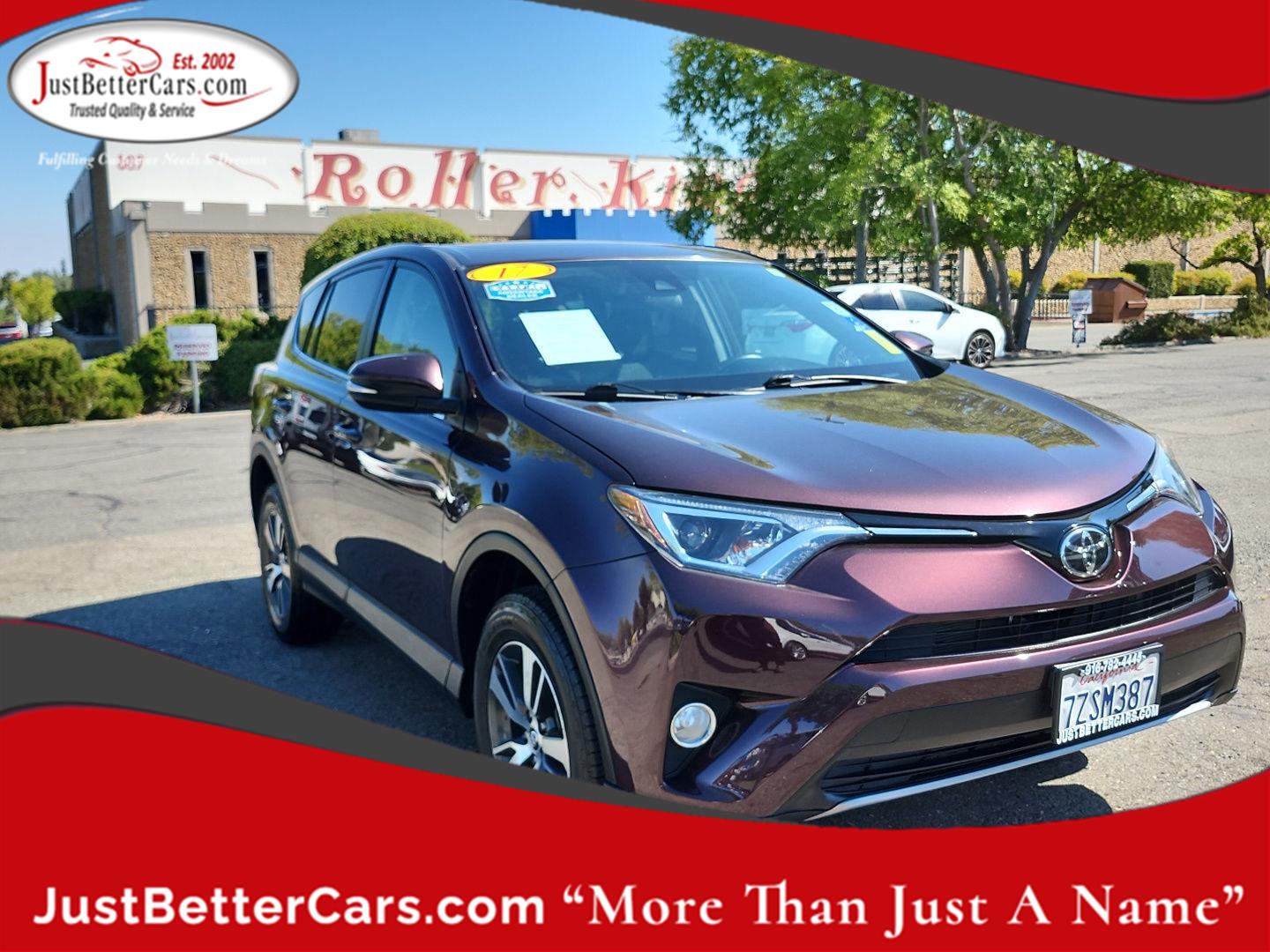 Black Currant Metallic 2017 Toyota RAV4 SUV / Crossover All-Wheel Drive Automatic