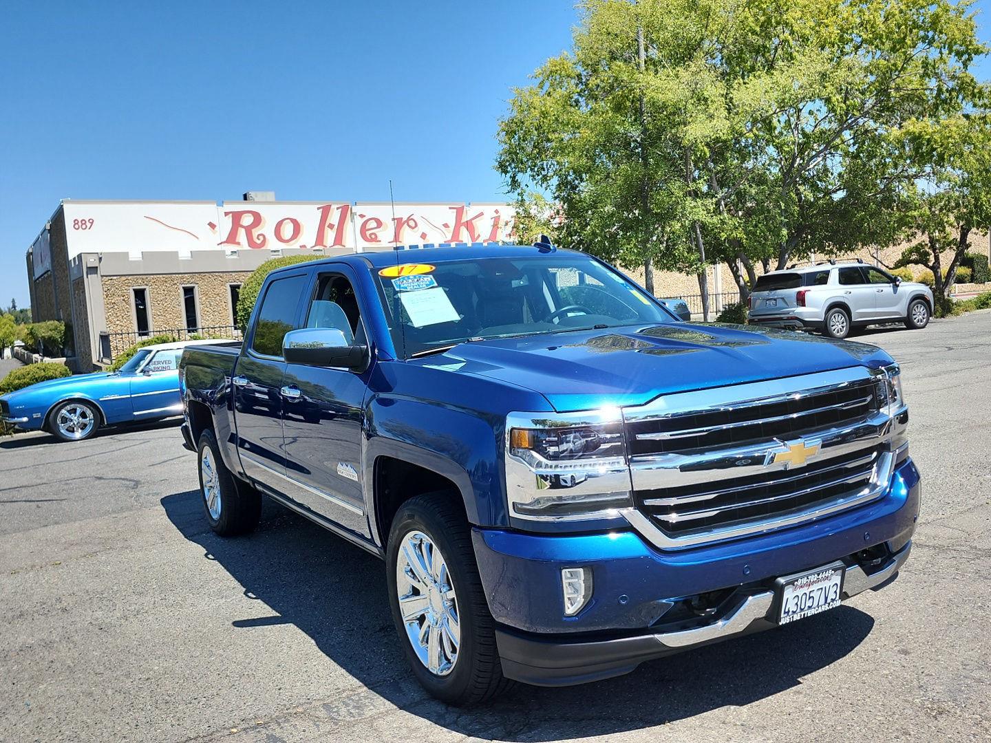 Deep Ocean Blue Metallic 2017 Chevrolet Silverado 1500 Pickup Truck Four-Wheel Drive 8-Speed Automatic