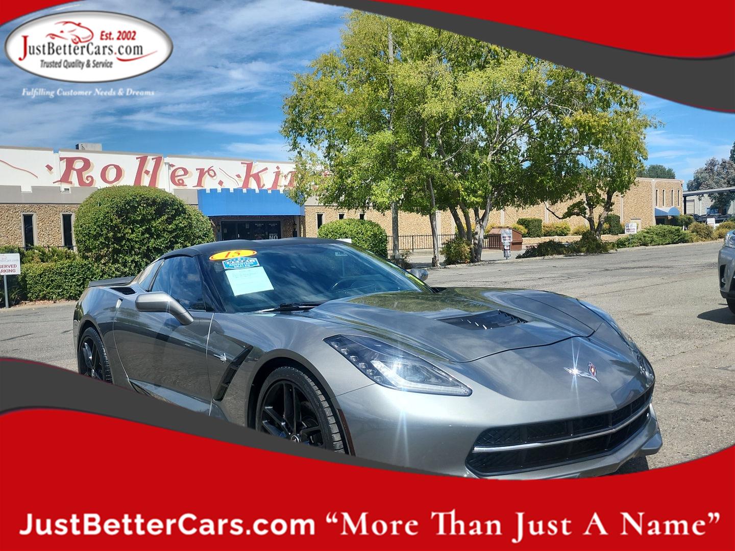 Shark Gray Metallic 2015 Chevrolet Corvette Coupe Rear-Wheel Drive 8-Speed Automatic