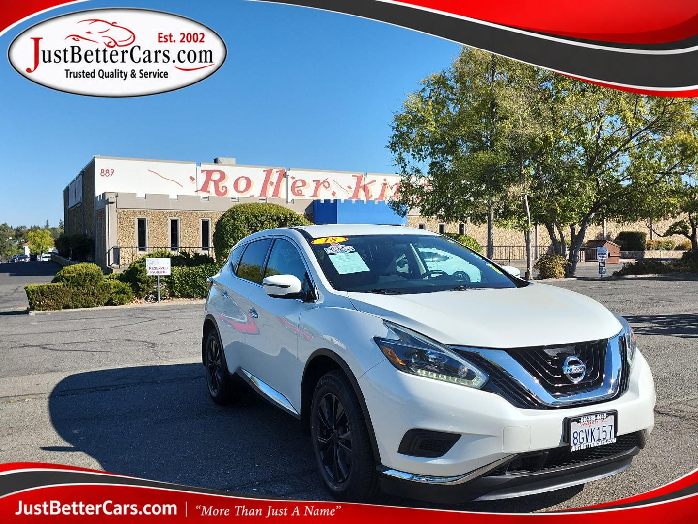 Pearl White 2018 Nissan Murano SUV / Crossover Front-Wheel Drive Continuously Variable Transmission