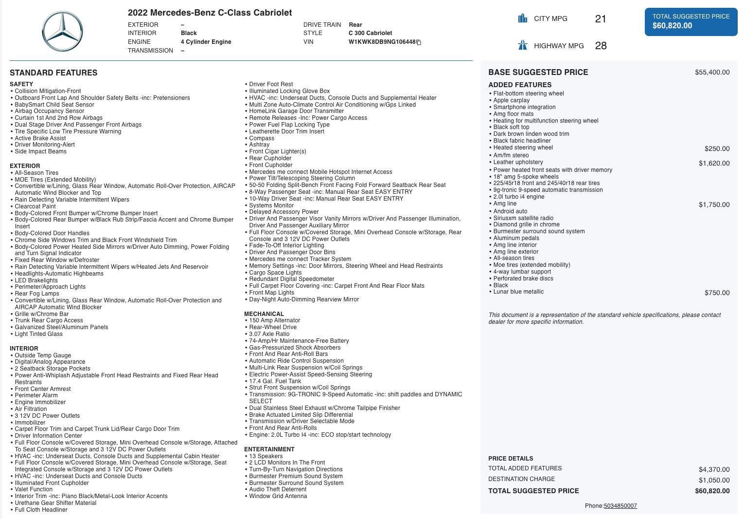 2022 Mercedes-Benz C-Class