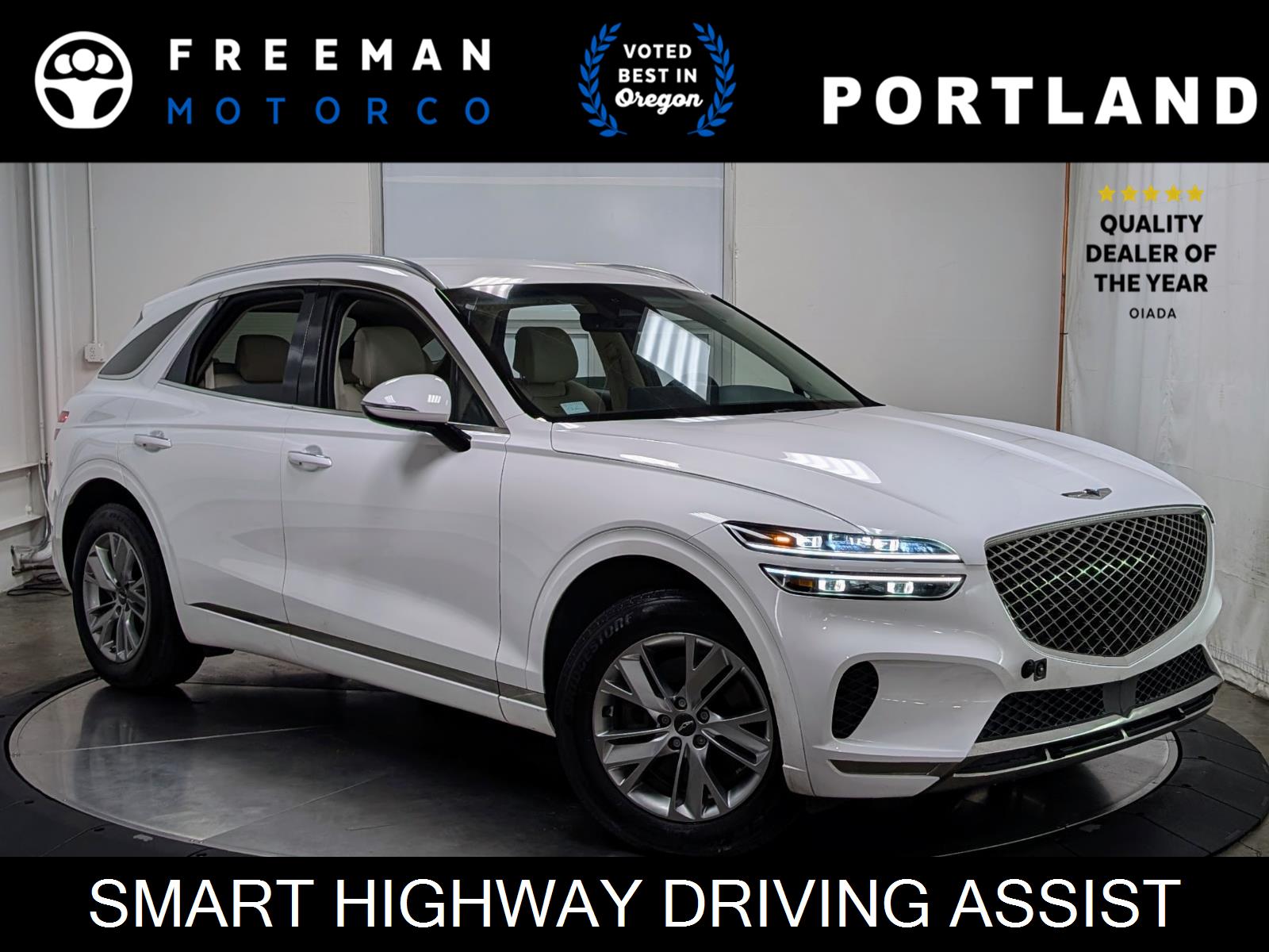 Alta White 2023 Genesis GV70 2.5T AWD SUV / Crossover All-Wheel Drive Automatic