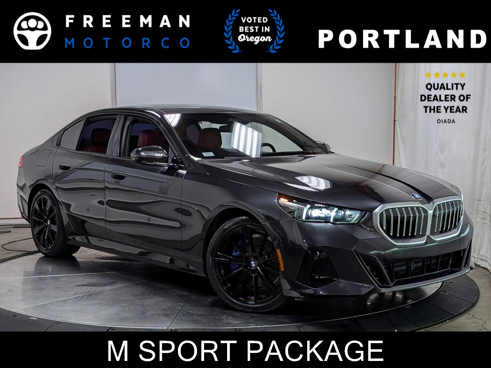 Gray (Dark Graphite Metallic) 2025 BMW 5 Series 530i RWD Sedan Rear-Wheel Drive Automatic