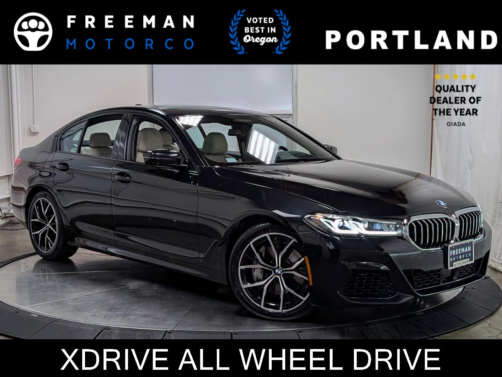Black Sapphire Metallic 2023 BMW 5 Series 540i xDrive AWD Sedan All-Wheel Drive Automatic