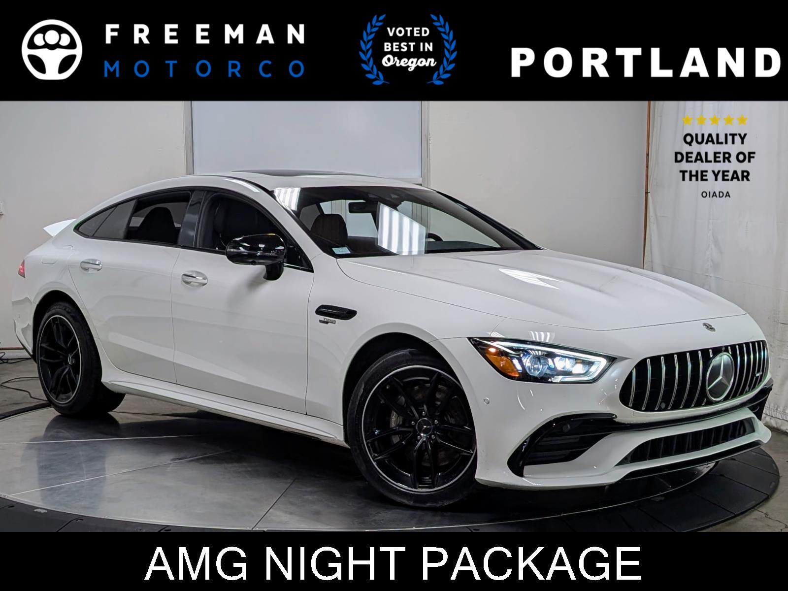 Polar White 2022 Mercedes-Benz AMG GT 43 AWD Coupe All-Wheel Drive 9-Speed Automatic