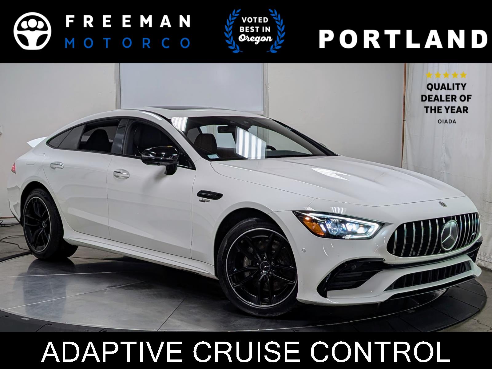 Polar White 2022 Mercedes-Benz AMG GT 43 AWD Coupe All-Wheel Drive 9-Speed Automatic