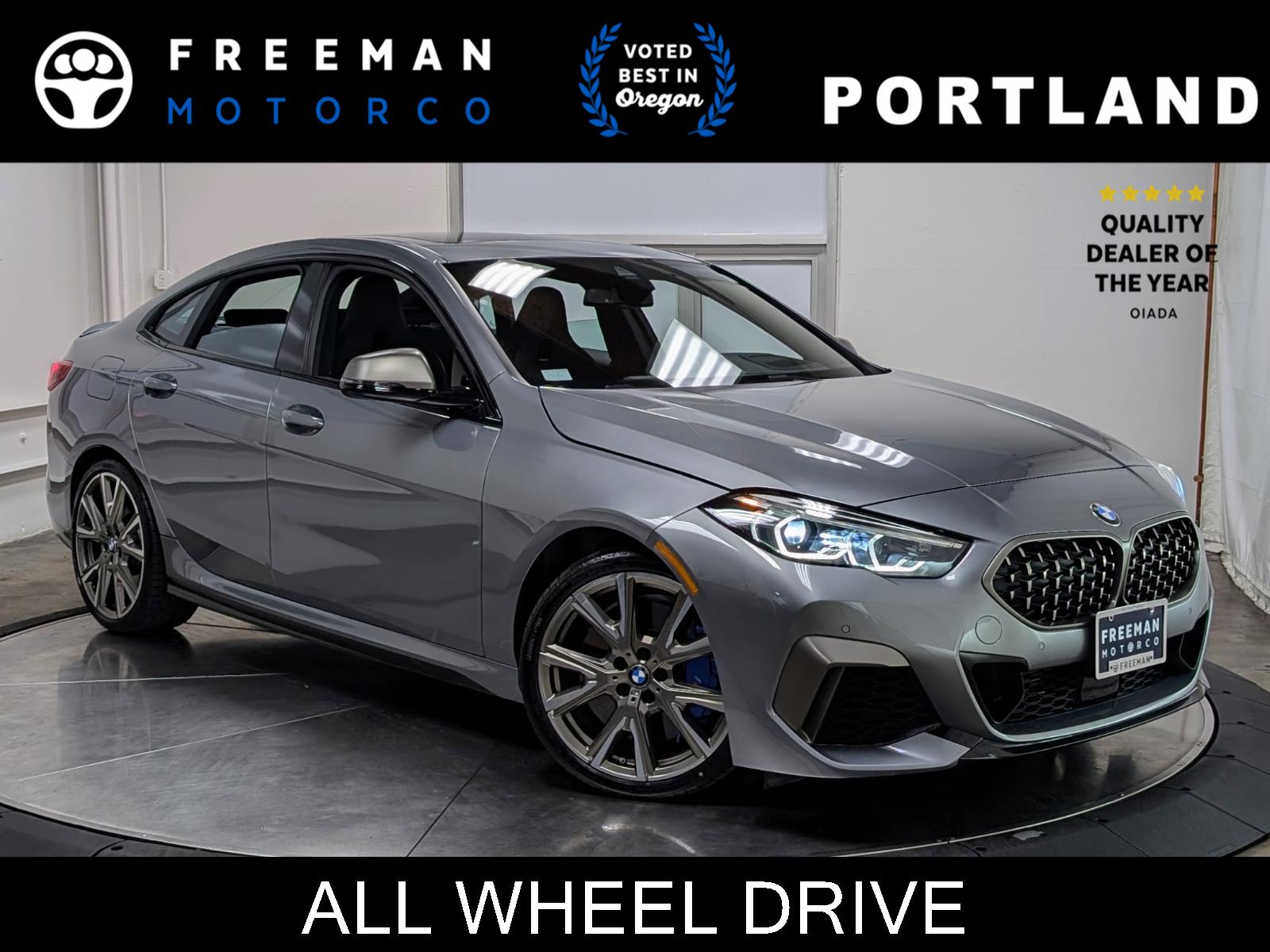 Gray (Skyscraper Grey Metallic) 2022 BMW 2 Series M235i xDrive Gran Coupe AWD Sedan All-Wheel Drive Automatic