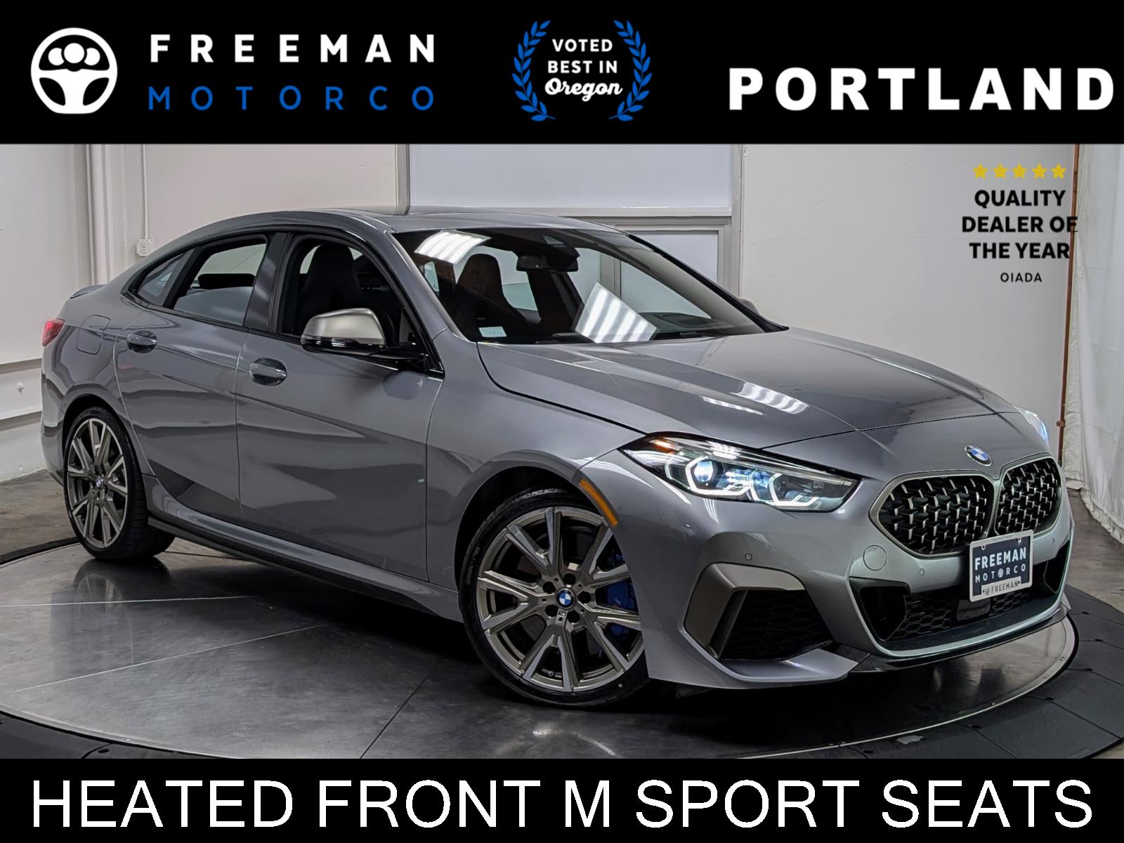 Gray (Skyscraper Grey Metallic) 2022 BMW 2 Series M235i xDrive Gran Coupe AWD Sedan All-Wheel Drive Automatic
